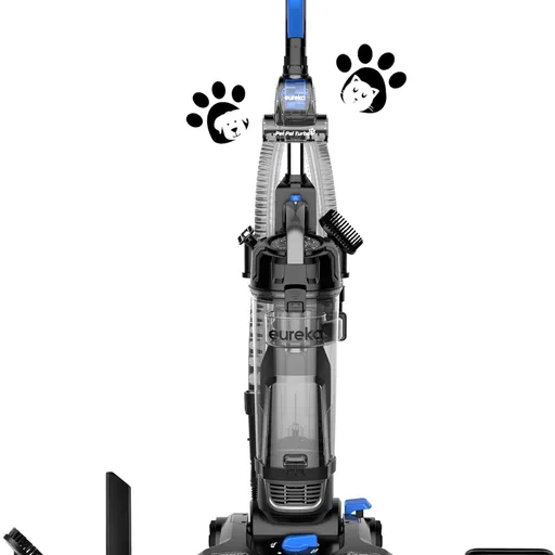 Eureka PowerSpeed Lightweight Upright Vacuum Cleaner for Carpet and Hard Floor, Powerful Bagless Upright Vacuum Cleaner for Home Pets, NEU181A, Blue