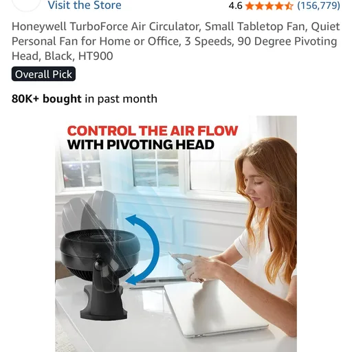 Honeywell Turbo Force Air Circulator