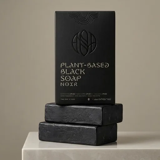 Dr. Natural Black Bar Soap - Gentle Moisturizing Soap Bar - Anti Acne and Blemishes - Moisturizing, Pore Cleanser - Natural African Body Wash - 2 pcs