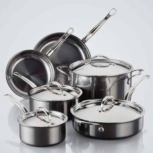Hestan NanoBond Molecular Titanium Stainless Steel 10-Piece Cookware Set
