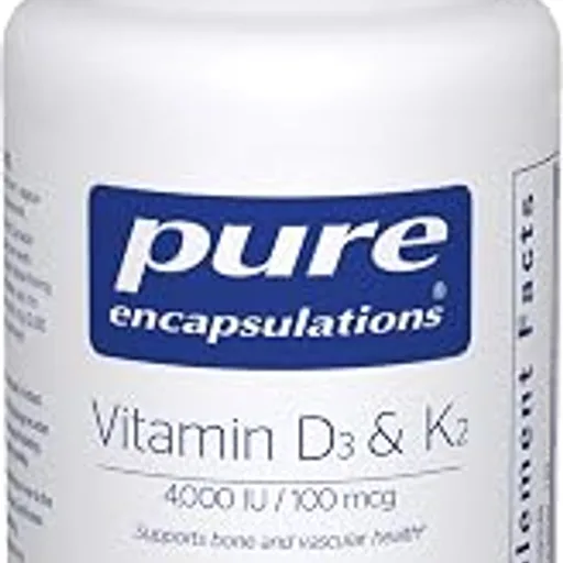 Pure Encapsulations Vitamin D3 & K2, 120 Capsules