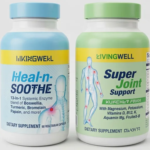 HEAL-N-SOOTHE & Super Joint Support Supplements Bundle