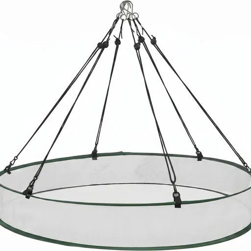 FoldTier 1 Pieces Universal Wild Bird Seed Catcher Hanging Hoop Platform Bird Seed Catcher Tray for Hummingbird Feeders Bee Feeder Outdoor Garden Accessories (30 Inch)