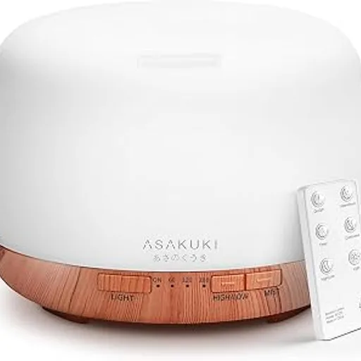 ASAKUKI Essential Oil Diffuser for Home, 500ML Aromatherapy Humidifier