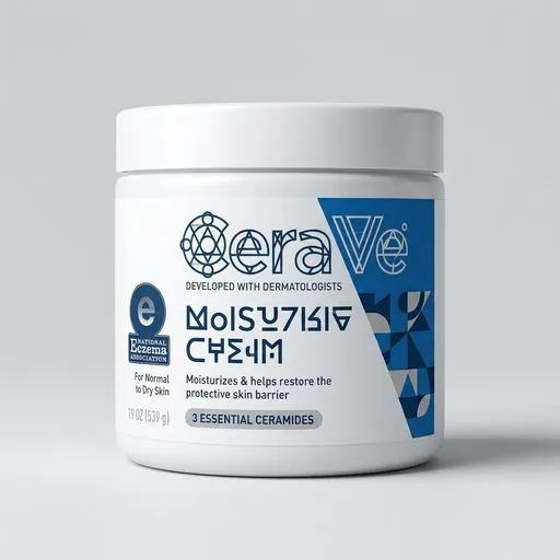 CeraVe Moisturizing Cream, Body and Face Moisturizer for Dry Skin, Body Cream with Hyaluronic Acid and Ceramides, Daily Moisturizer, Oil-Free, Fragrance Free, Non-Comedogenic, 19 Ounce