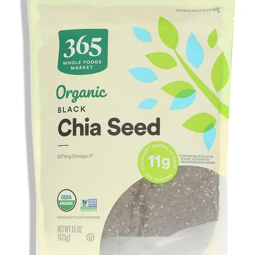 365 by Whole Foods Market, Organic Black Chia Seeds, 15 Ounce
