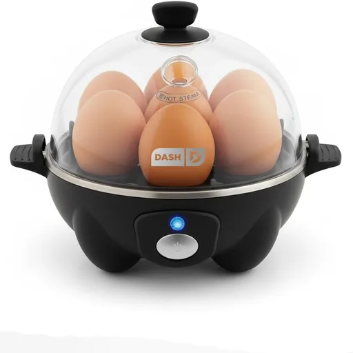 Dash Rapid Egg Cooker, 7 Hard Boiled Eggs, Black