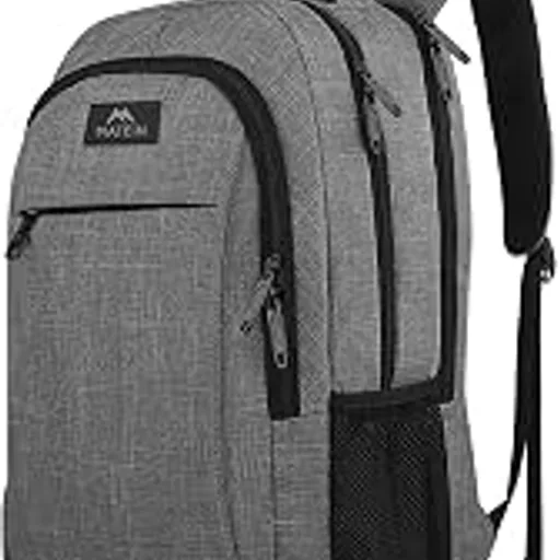 MATEIN Travel Laptop Backpack, 15.6 Inch College School Computer Bag, Grey