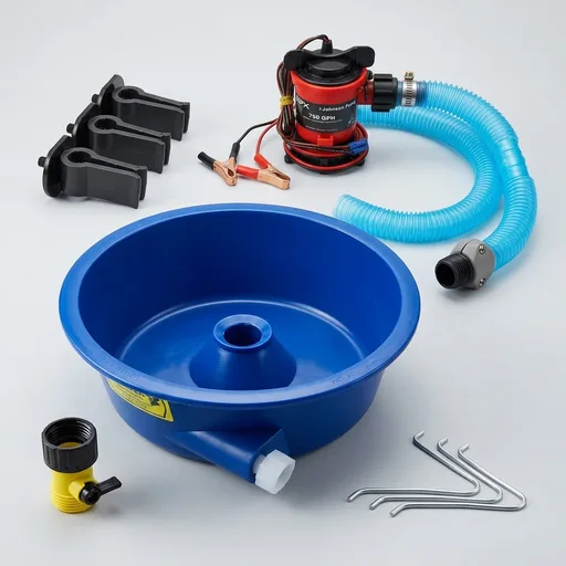 Gold mining condenser Kit w/Pump & Leg Levelers