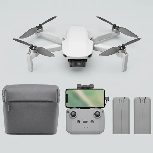 DJIMini 4K Camera Drone Combo, Drone with 4K UHD Camera for Adults, Under 249 g, 3-Axis Gimbal Stabilization, 10km Video Transmission, Auto Return, 2 Batteries