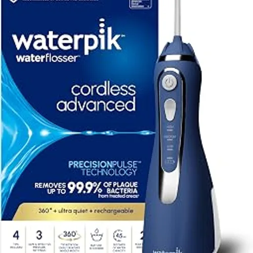 WaterpikCordless Advanced Portable Water Flosser, Rechargeable, Blue