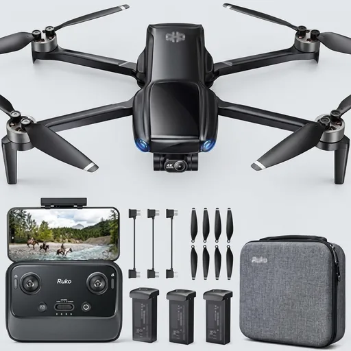 Ruko U11MINI 4K GPS Drone with Camera for Adults (96-Min Flight) | 8K Photo 4K Video Mini Quadcopter, 3-Axis Gimbal, Auto Return, Under 249g FAA Exempt, Beginne