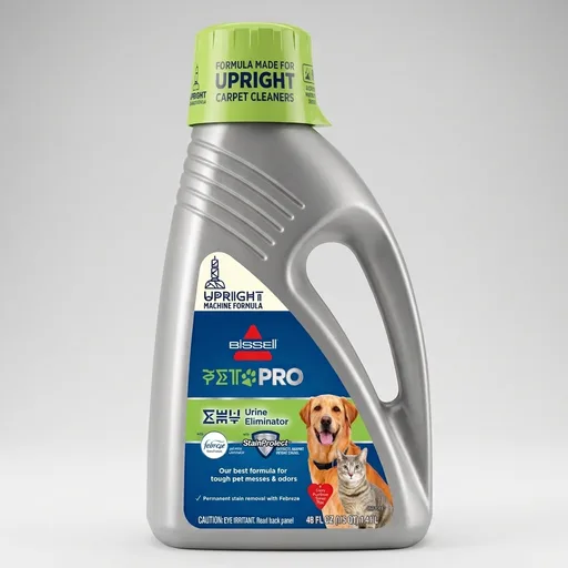 Bissell PET PRO OXY Urine Eliminator with Febreze Carpet Deep Clean Solution, with StainProtect Technology, for use in leading upright carpet cleaners, 48oz, Our best formula for pet messes & odors