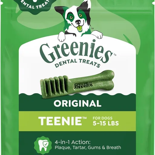 Greenies Teenie Original Natural Dental Dog Treats, Chicken, 43 Count