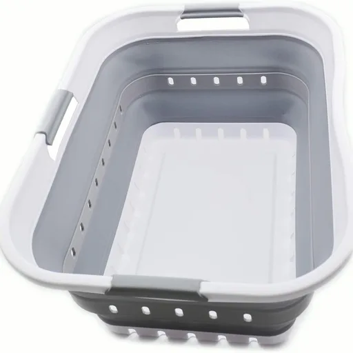 SAMMART Collapsible Plastic Laundry Basket