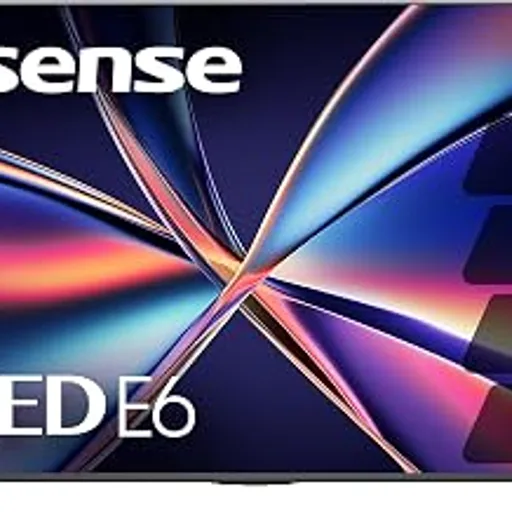 Hisense55" E6 Cinema Series Hi-QLED 4K UHD Smart Fire TV (55E6QF) - AI Light Sensor, Dolby Vision · Atmos, Voice Remote with Alexa, Motion Rate 120, HDR 10+ Ada