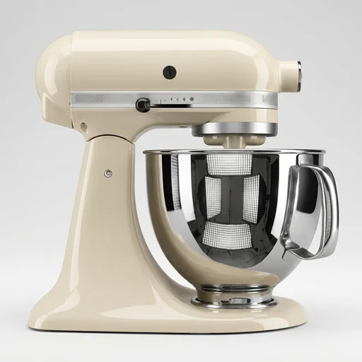 KitchenAid Artisan Series 5 Quart Tilt Head Stand Mixer with Pouring Shield KSM150PS, Almond Cream
