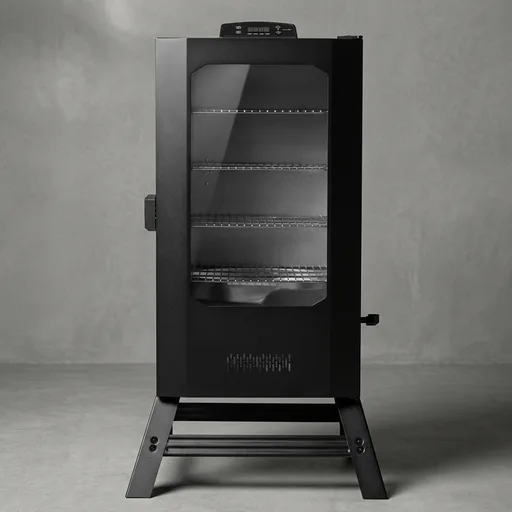 Masterbuilt® 40-inch Digital Electric Vertical BBQ Smoker with Leg Kit, Side Wood Chip Loader and 970 Cooking Square Inches in Black, Model MB20070122