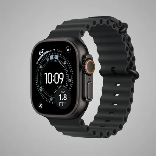 Apple Watch Ultra 3 [GPS + Cellular 49mm] Running & Multisport Smartwatch w/Rugged Titanium Case w/Black Ocean Band. Satellite Communications, Advanced Health & Fitness Tracking