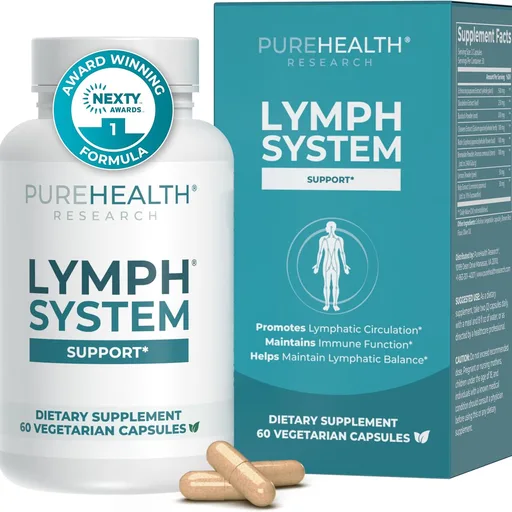 PUREHEALTH RESEARCH Lymph System Support - Lymphatic Drainage Supplement