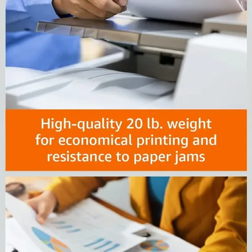 Amazon Basics Multipurpose Copy Printer Paper, 20 lb, 8.5 x 11 Inches, 10 Reams (5,000 Sheets), 92 Bright White