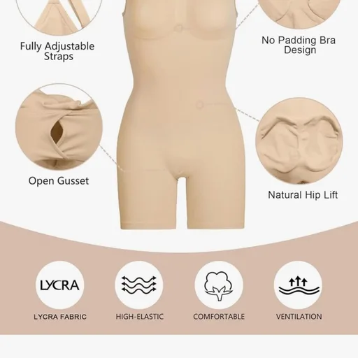 SHAPERX Tummy Control Bodysuit