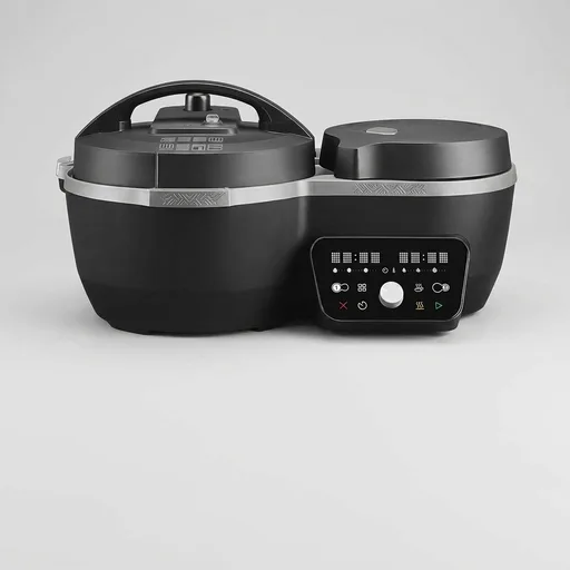 Instant Pot Dual Action 8‑in‑1 Multi-Cooker with Serve Together™ Smart Timing, 4Qt Pressure Cooker & 2Qt Rice Cooker, Cook Mains & Sides Together, Fast Cooking, PFAS-Free Pot*, Sauté, Slow Cook, Black