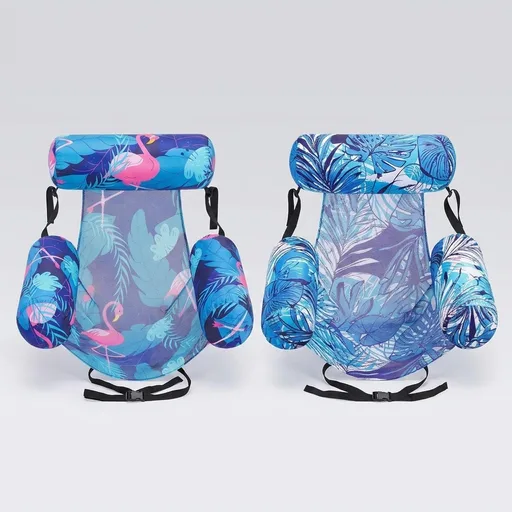 Inflatable Pool Float Chair - 2 Pack Pool Floats Adult Heavy Duty, Water Floating Lounge Chairs, Blow up Floaties Adults for Summer Fun Party Lake Beach