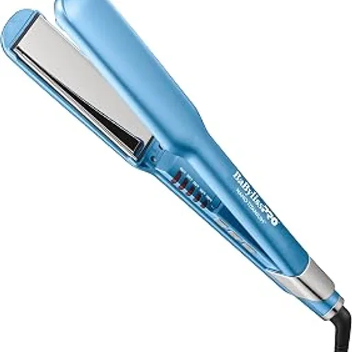 BaBylissPRONano Titanium Ultra-Sleek Hair Straightener, Flat Iron for All Hair Types