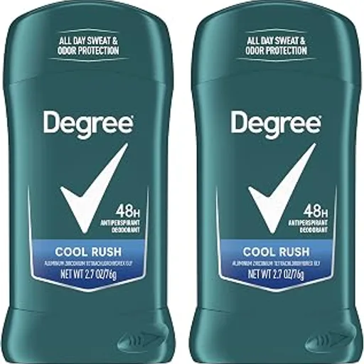 DegreeMen Original Antiperspirant Cool Rush Twin Pack Sweat 2 Pack 2.7 oz