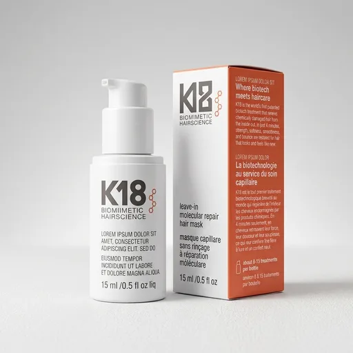 K18 Leave-In Molecular Repair Hair Mask - Peptide Hair Treatment Mask for Bleach, Color, Chemical + Heat Damaged Strands - Immediate + Lasting Damage Reversal i