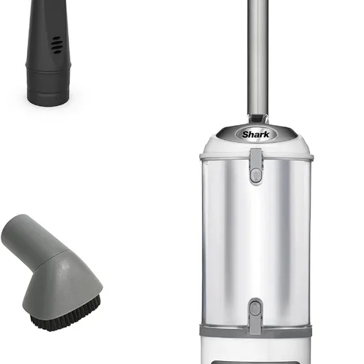 Shark Upright Vacuum Cleaner | Navigator Lift-Away | Pet Hair, Carpet & Hard Floor Cleaning | Dusting Brush & Crevice Tool | HEPA Filter | Swivel Steering | White/Silver | NV356E