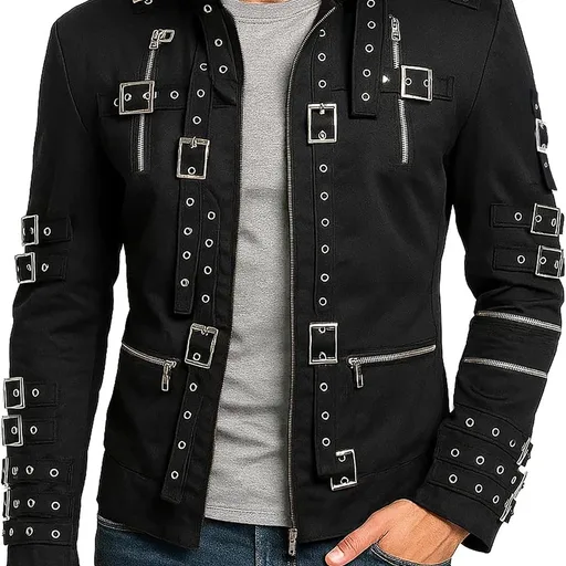 Men's Halloween 80s Rockstar Break Dancer Costume Cotton Jacket