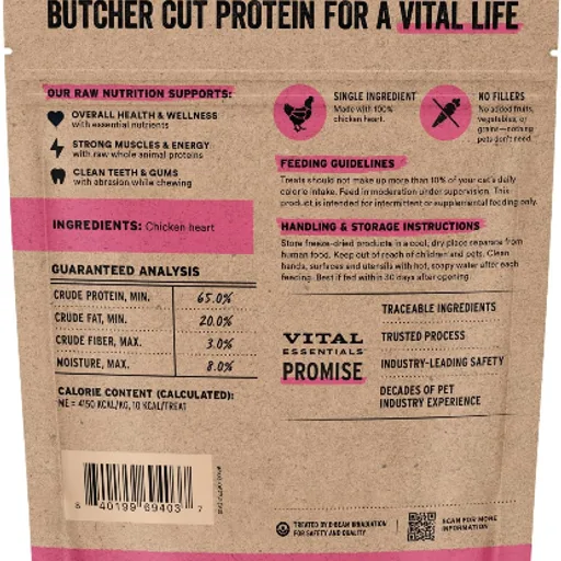 Freeze Dried Chicken Hearts for Cats