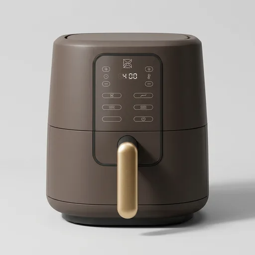 B - 3-Quart Digital Air Fryer, TurboCrisp Technology, 4 Presets, 170°F-400°F, Non-Stick, Dishwasher Safe, 1200 Watt. (PORCINI TAUPE)
