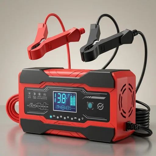 YONHAN Battery Charger 10-Amp 12V and 24V Fully-Automatic Smart Car Battery Charger, Battery Maintainer Trickle Charger, and Battery Desulfator with Temperature Compensation