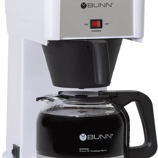 BUNN GRW Velocity Brew 10-Cup Home Coffee Brewer, White