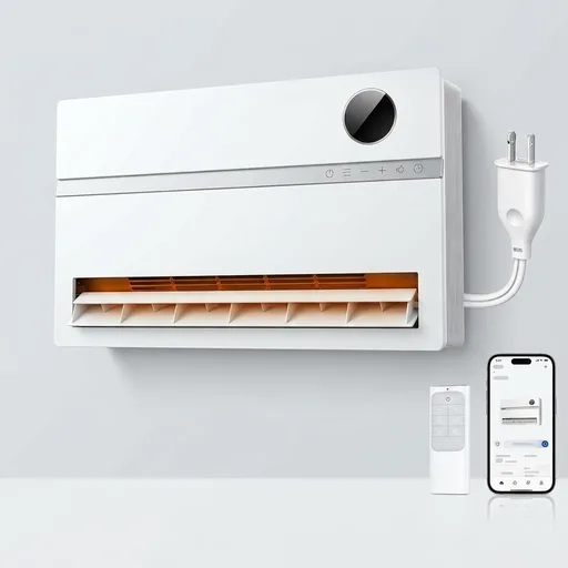 DREO Smart Wall Heater, 1500W Space Heater for Bedroom, White, FortPlug