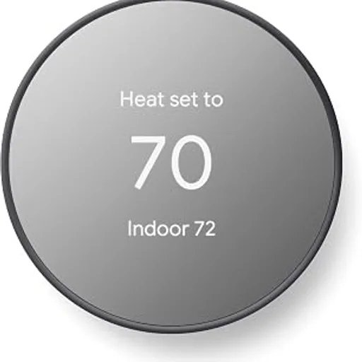 GoogleNest Thermostat - Smart Thermostat for Home - Programmable Wifi Thermostat - Charcoal