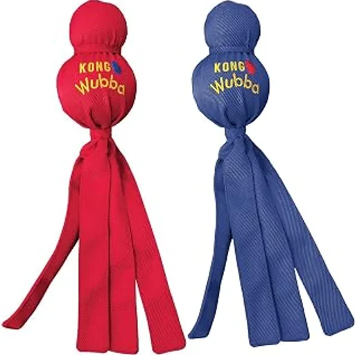 KONGWubba Large Dog Toy 2 Pack – Durable Interactive Tug & Toss Toy