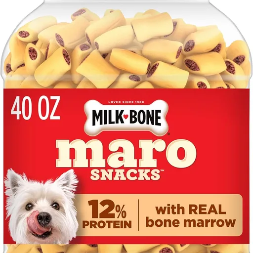 Milk-Bone MaroSnacks Small Dog Treats with Real Bone Marrow, 40 Oz.
