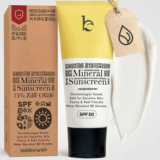 Mineral Body Sunscreen SPF 50 - Non-Nano Zinc Oxide, No Chemical Filters