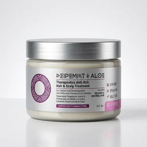 Design Essentials Peppermint & Aloe Therapeutics Anti-Itch Hair + Scalp Treatment Dandruff Hairgrooming, 5 Fl Oz., White | Therapeutics, Dandruff, Hairgrooming