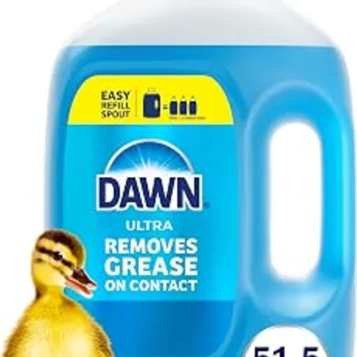 DawnUltra Dish Soap Refill Jug, Large Size Original Blue Liquid Dishwashing Detergent, Powerful Dish Soap for Grease, 51.5 oz