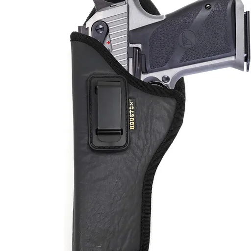 Houston Gun Holsters IWB Holster, Desert Eagle 6 in | Concealed Carry IWB Holster, ECO Leather, Suede Interior, Metal Clip, Fits Desert Eagle .50 AE, .357, .44, 6 in