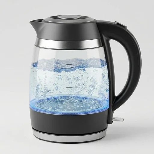 Chefman Electric Kettle, 1.8L 1500W, Hot Water Boiler, Removable Lid for Easy Cleaning, Auto Shut Off, Boil-Dry Protection, Stainless Steel Filter, BPA Free, Borosilicate Glass Electric Tea Kettle