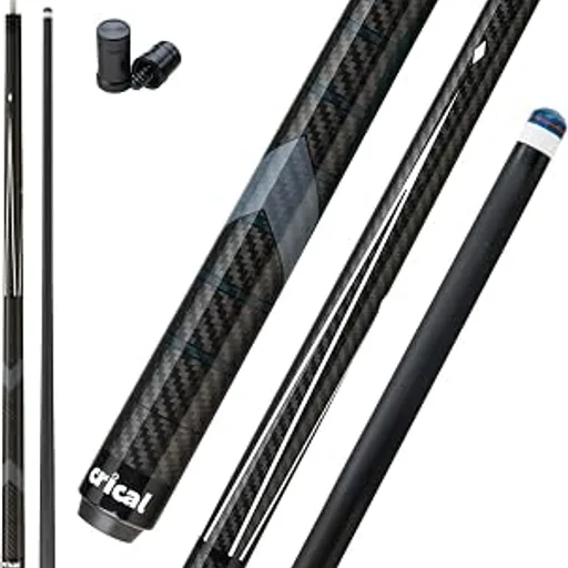 CRICAL Carbon Fiber Pool Cue Stick 58in Low Deflection Billiard Cue
