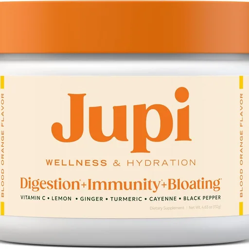 Jupi Hydration & Wellness Powder – Turmeric & Ginger shots, Vitamin C Supplement for Energy, Immune Support & Digestive Health – Vegan, Gluten-Free Drink Mix for Men & Women, Citrus Flavor 30 servings