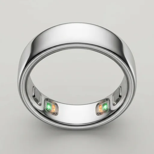 Oura Ring 5 - Silver - Size 8 - World’s Smallest Smart Ring - Sleep, Activity, Women’s Health, AI Advisor, 1 Week of Battery Life, Size Before You Buy, Android & iOS Compatible