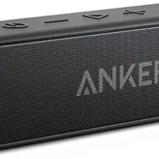 Ankersoundcore 2 Portable Bluetooth Speaker, Stereo Sound, IPX7 | BassUp, 24H Playtime, Bluetooth 6, Wireless Speaker for Home, Outdoors, Travel